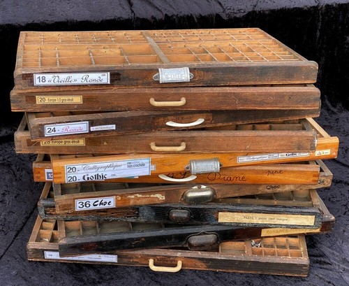 Setzkasten schublade holz - setzkasten,