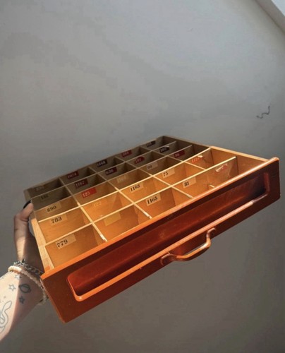 Holz-Setzkasten/Schriftkasten