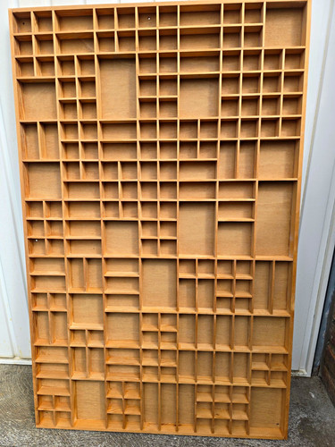Holz setzkasten regal mit - regal,