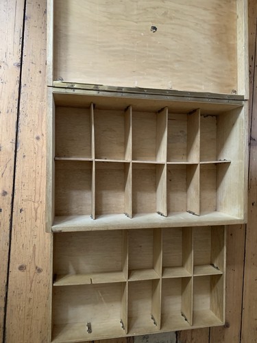 Antiker holz setzkasten - antiker, mit