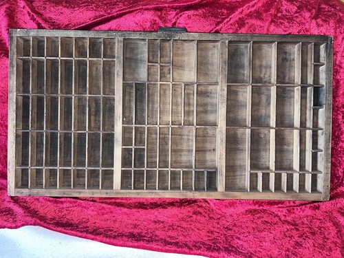 Antiker holz setzkasten - antiker, holz-setzkasten