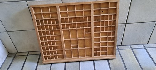 Antiker holz setzkasten - antiker,
