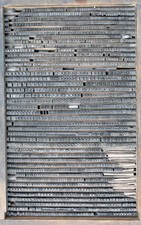 Vintage Bleilettern, ganzer