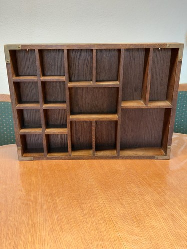 Setzkasten dunkel holz - setzkasten, 60